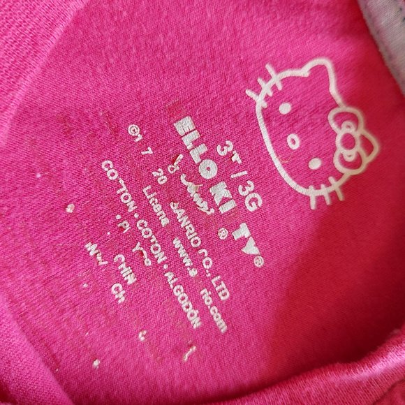 Hello Kitty Kids Pink 3T Graphic Tee - Picture 4 of 6